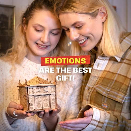 ESC WELT House of Dragon Puzzle Box - 3D Escape Game Money Box - Brain Teaser Puzzle for Adults & Teens - Wooden Escape Room - Mind Puzzle Game with Hidden Compartment - Family Games Puzzles - Image 4