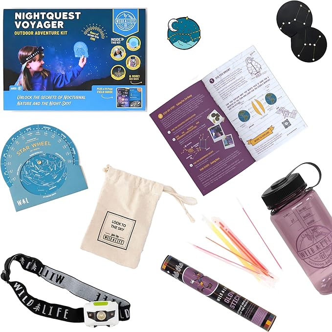 Nightquest Voyager Stargazing & Nocturnal Nature Exploration Kit | Outdoor Adventure Set for Kids & Families | Learn Constellations, Observe Wildlife & Explore The Night | STEM Discovery Gift