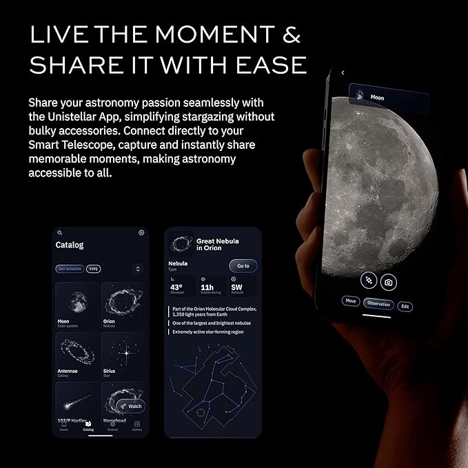 UNISTELLAR Bundle: EVSCOPE 2 Smart Telescope + Official Backpack (2 Items)