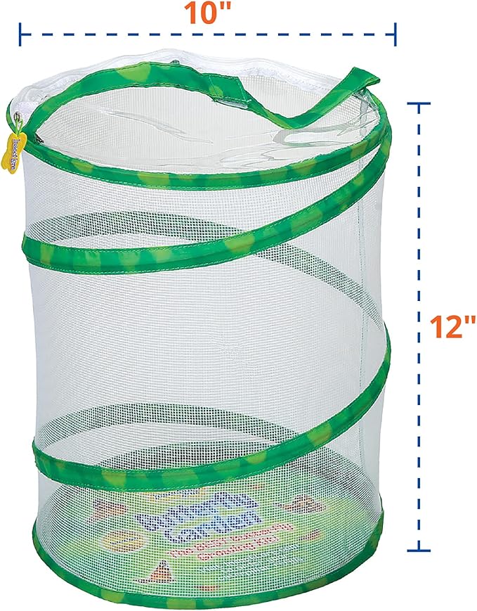 Butterfly Garden: Original Habitat and Two Live Cups of Caterpillars with Journal – Life Science & STEM Education – Butterfly Science Kit - Plus Butterfly Life Cycle Stages Figurines