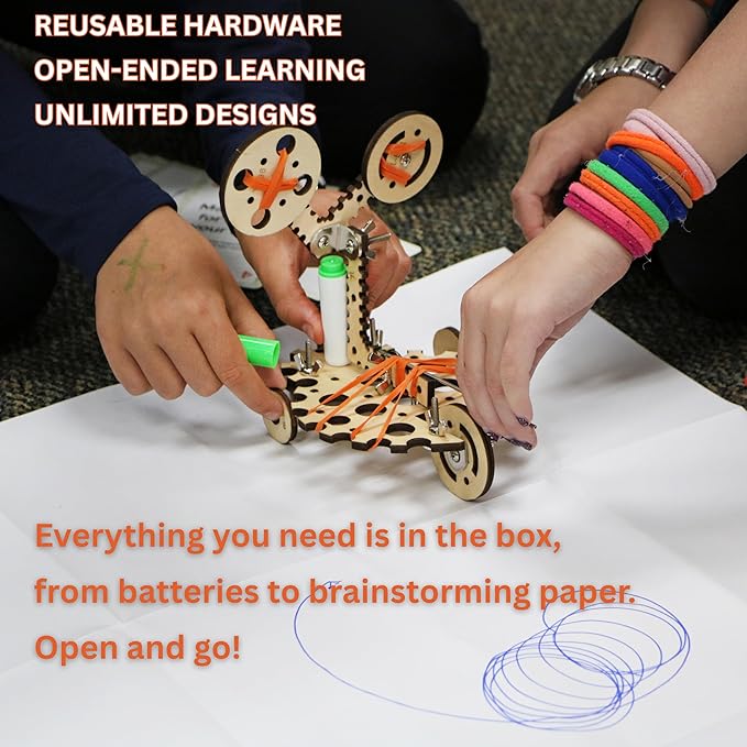 Catalyst Class Pack and Cabinet | Engineering for Students | Screen-Free Inventions | STEM Challenges and Curriculum | 10 Plus Projects for Kids 8 to 12 | Learn Electronics and Science