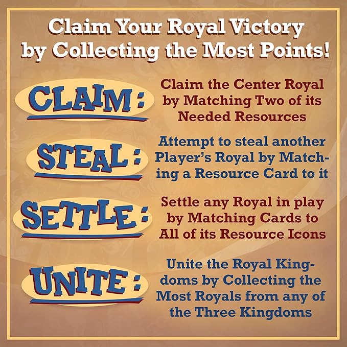 Royal Turmoil – New Wildly Fun Card Game for Kids 8-12, for Kids and Adults, Family Game and Learning Game for Family Night with Fast Setup and Fun Play