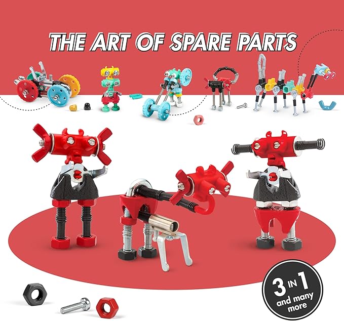 The Off Bits Robot Collection: ArtBit + InfoBit STEM Toys for Kids 6+, Engaging & Creative Toy Building Sets for Boys and Girls, Build Your Own STEM Building Toys Engineering Kit