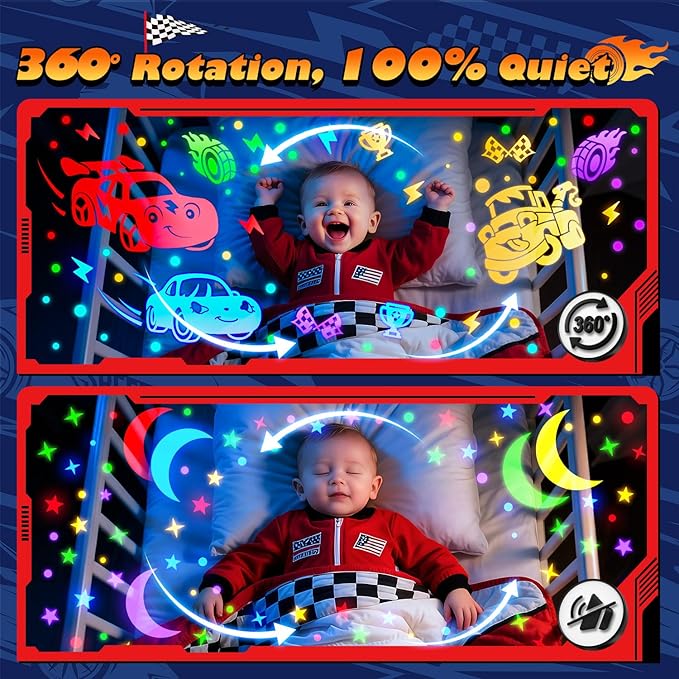 PIKOY Toy Cars Toys | 6HD Films+15 Sounds+31 Colors+Remote Control+360°Rotating | Cars for Toddlers 1-3 Toy Cars for Boys Age 4-7 Dinosaur Egg Light for Nursery Toddler Boy Birthday Gifts 1-8 Years