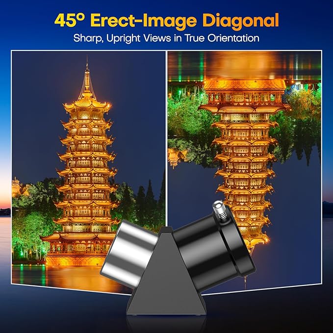 USCAMEL Telescope for Adults High Powered: 90mm Astronomical Portable Refractor for Beginners Kids 8-12 - Tripod & Phone Mount for Travel Stargazing Photography (Orange)
