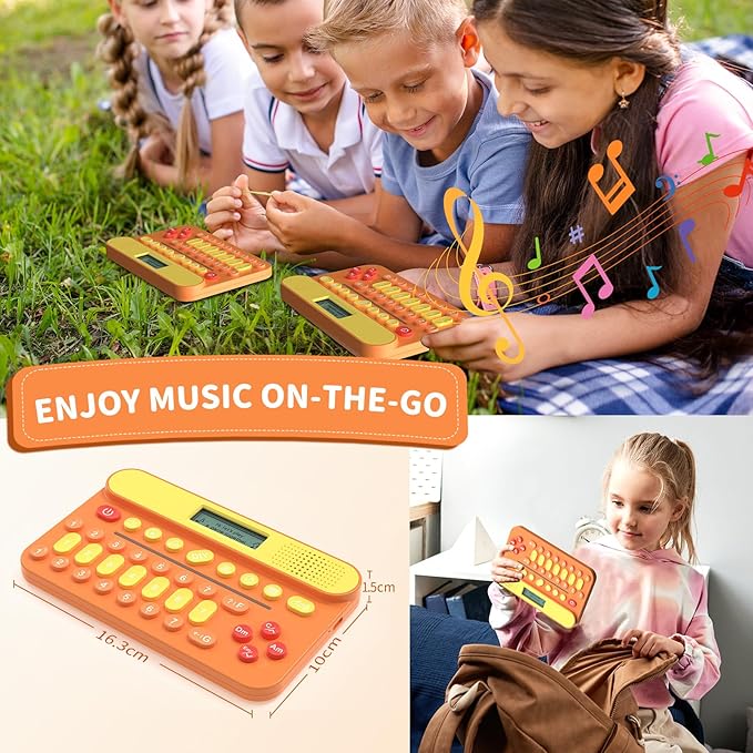 HOMESTEC Mini Music Learning Keyboard, 23 Keys, 4 Chords, 8 Instruments Sounds, Multifunction Music Educational Instrument Toy for 3, 4, 5, 6, 7, 8 Girls and Boys