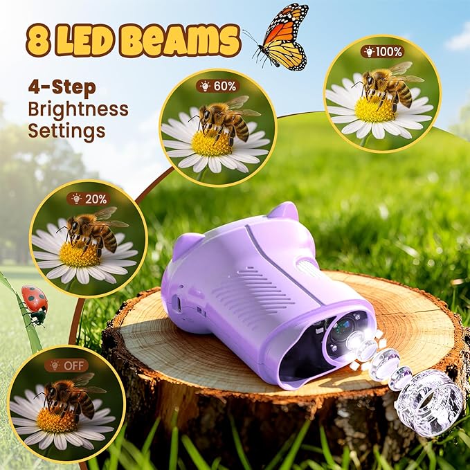 1000X Handheld Digital Microscope for Kids: 4K Mini Pocket Portable 2.4" Microscopes Toys STEM Electronic Learning Educational Science 8-12 Birthday Gift for Smart Kid 4 5 6 7 Year Old Boy Girl