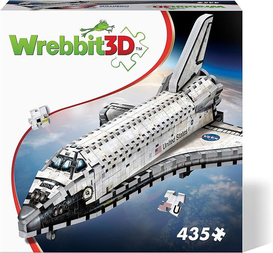 Wrebbit3D Space Shuttle Orbiter 3D Puzzle | 435 Jigsaw Puzzle Pieces | Build a Space Exploration Vehicle and Discover New Worlds