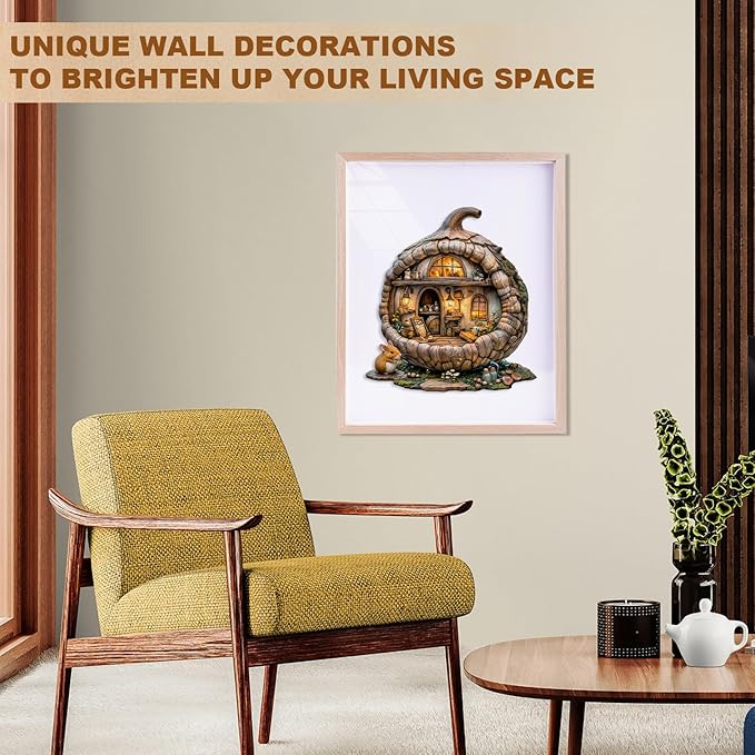 Wooden Puzzle for Adults-Wooden Puzzle Unique Shape Advanced Acorn Mouse Wooden Jigsaw Puzzle for Adult, Wood Puzzles,Challenge Wooden Jigsaw Puzzle(M-11.4 * 10.6in 160pcs)