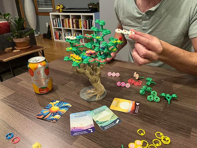Bloomchasers Birds and Bees Expansion Pack, 3D Flower Stacking Tree Building Board Game for Families and Adults, Light Strategy, Beautiful, Fun & Competitive, 1-6 Players, Age 12+