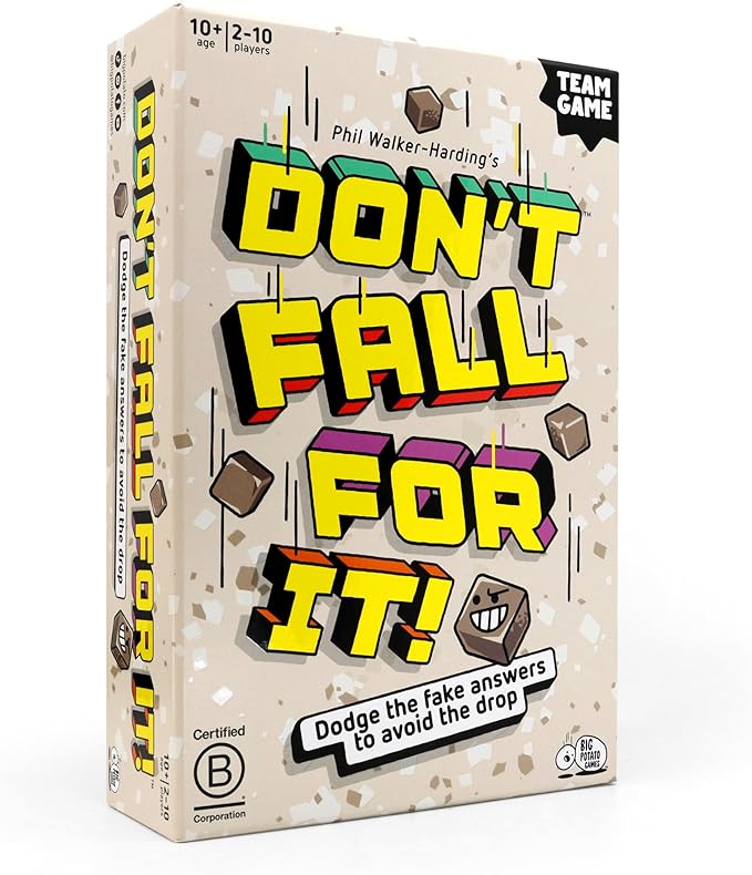 Don't Fall for It - The Hilarious Tower Trivia Game for Ages 10 and up. Fun and Easy Board Game for 2+ Players, Perfect for Families and Kids and Game Night.