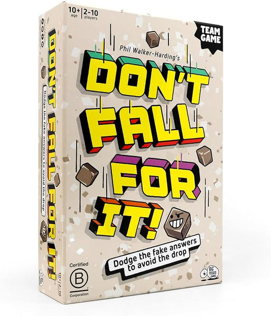 Don't Fall for It - The Hilarious Tower Trivia Game for Ages 10 and up. Fun and Easy Board Game for 2+ Players, Perfect for Families and Kids and Game Night.