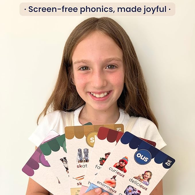 Montessori Phonics Flash Cards and Alphabet Workbook, Hands-On Learn to Read and Write System with Letter Tracing, Preschool Educational Learning Set for Kids Ages 3–7