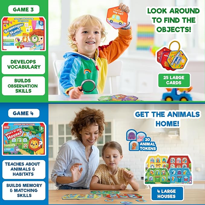 Doctor Jupiter My Big Box of Games for 2 to 4 | Toys for Ages 2-4 | Birthday Gift for 2 Year Old Boys and Girls | Toddler Toys for 2-3-4 Year Old | Learning & Education Toys