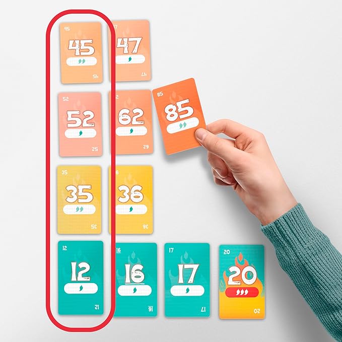 Beat The Heat Game | Family Party Card Game for Kids and Adults | Ages 8+ | 2 to 10 Players | 20 Mins. | Easy to Learn Strategy Card Games for Groups | Christmas Stocking Stuffers