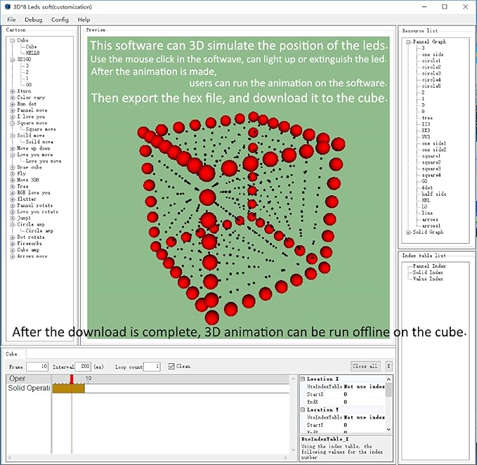iCubeSmart 3D Led Cube DIY Electronics Kit 8x8x8 Led Cube DIY Soldering Project Kit(3D8S-MULTI)