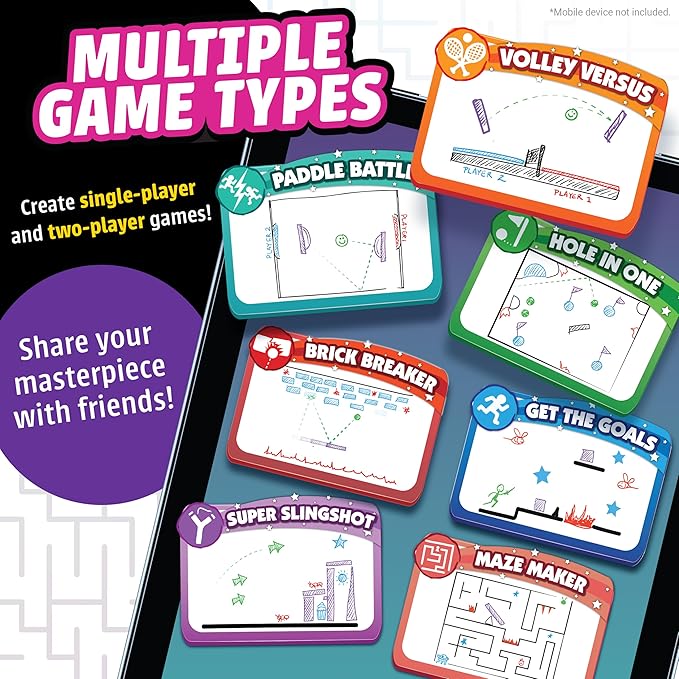 Pixicade! Special Animation Edition - Alan Becker | Turn Drawings Into Playable Video Games! | Doodle & Draw, Snap Play & Share Instant Video Games! | Mobile Video Game Maker | Ages 6 and Up
