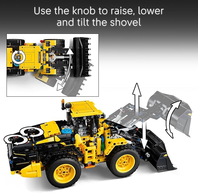 LEGO Technic Volvo L120 Electric Wheel Loader Construction Toy - Pretend Play Building Set - Great Birthday Gift for Boys, Girls, and Kids 9+ Who Love Vehicle Playsets - 42209