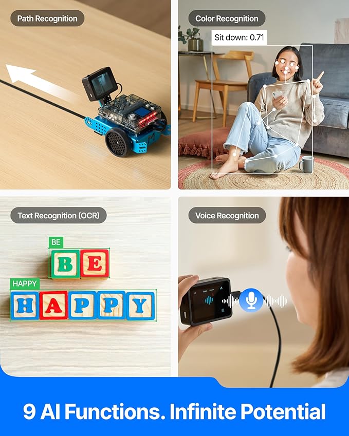 Makeblock mBot2 and AI Camera 2.0：All-in-One AI Vision Module for Education