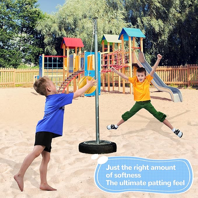 Tetherball, 2 Set in 1 Tether Balls and Rope Set,Replacement Tetherball for Adults Backyard Outdoors