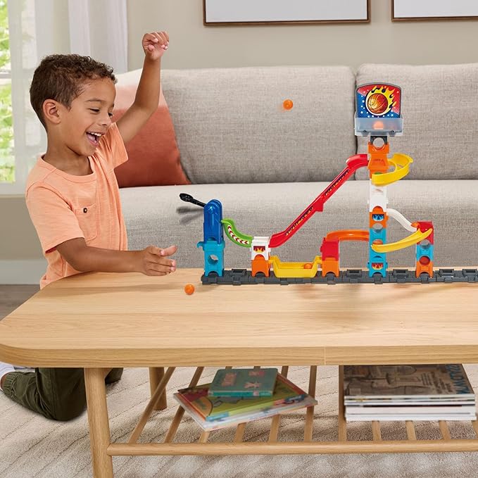 VTech Marble Rush 3-Point Launch Set with Mini Basketball Hoop