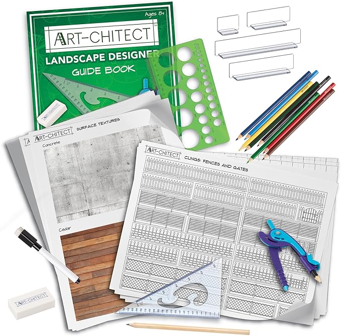 MindWare Art-chitect Landscape Designer for Kids – 3D Landscape Design Kit for Kids Ages 8 and Up – Learn The Basics of Architecture As You Design Start to Finish