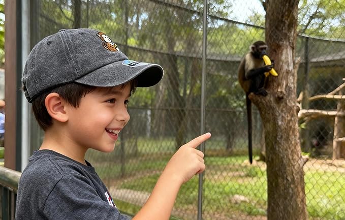 Adjustable Embroidered Animal Baseball Hat for Toddler Kid