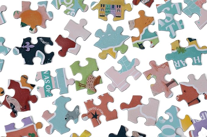 Geotoys Southeast Region Jigsaw Puzzle - 250 Piece Puzzles for 8 Year Olds - Jigsaw Puzzles for Kids Ages 8-12 Years Old - Kids Puzzle Games with Colorful Landmarks