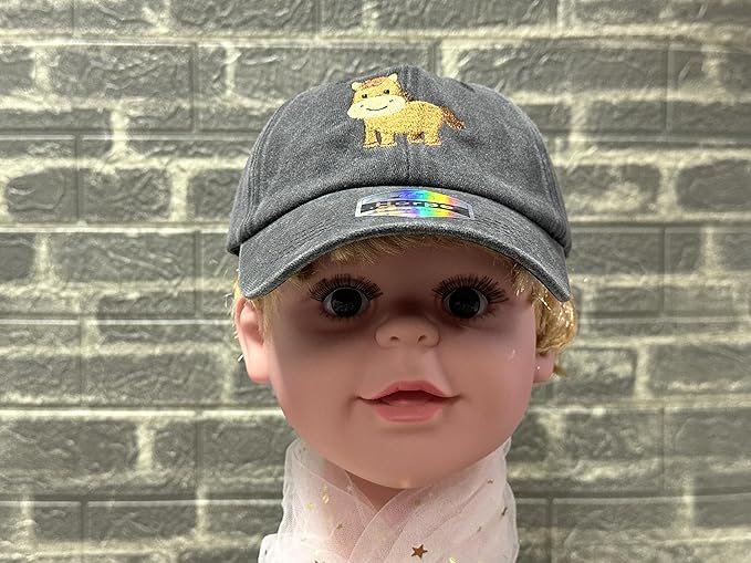 Adjustable Embroidered Animal Baseball Hat for Toddler Kid