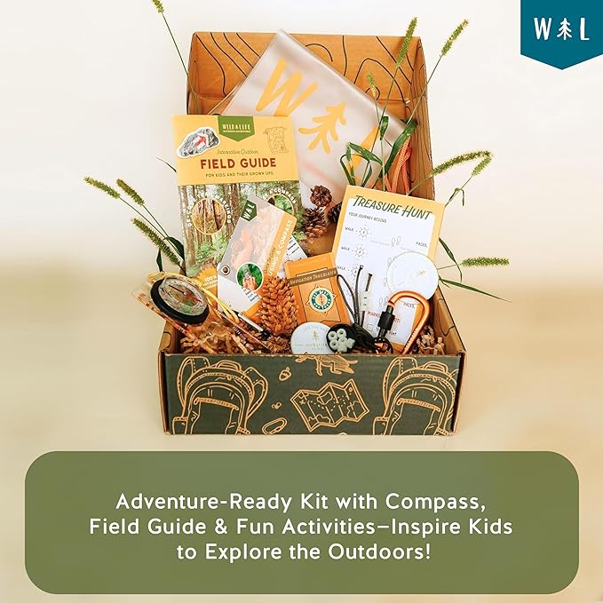 Navigation Trailblazer Outdoor Adventure Kit for Kids Ages 8+ | Compass, Map & Ranger Beads Set | Hands-On Wayfinding & Exploration Skills | STEM Learning Activity Gift for Outdoor Play & Travel