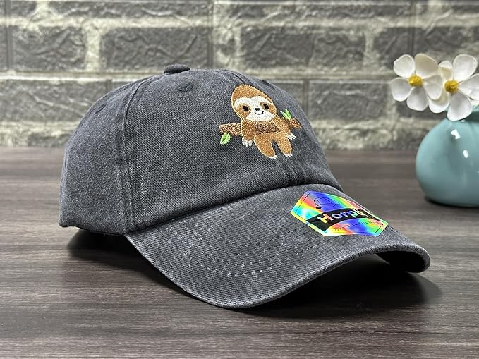 Adjustable Embroidered Animal Baseball Hat for Toddler Kid