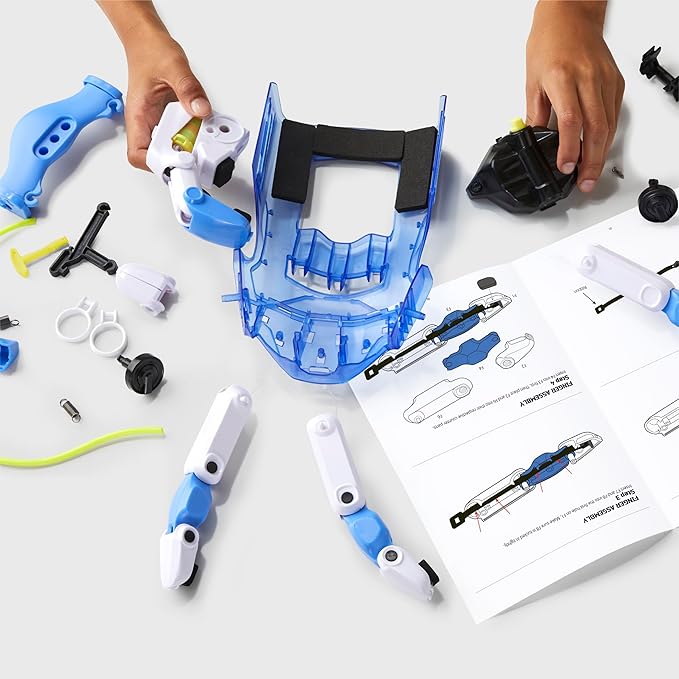 Discovery Bionic Hand Robotics Kit – 87-Piece DIY STEM Toy for Kids| Build Your Own Wearable Robotic Hand| Hydraulic Cyborg Superhero Toy| Science & Engineering Model Kit| Boys & Girls Gift Ages 8+