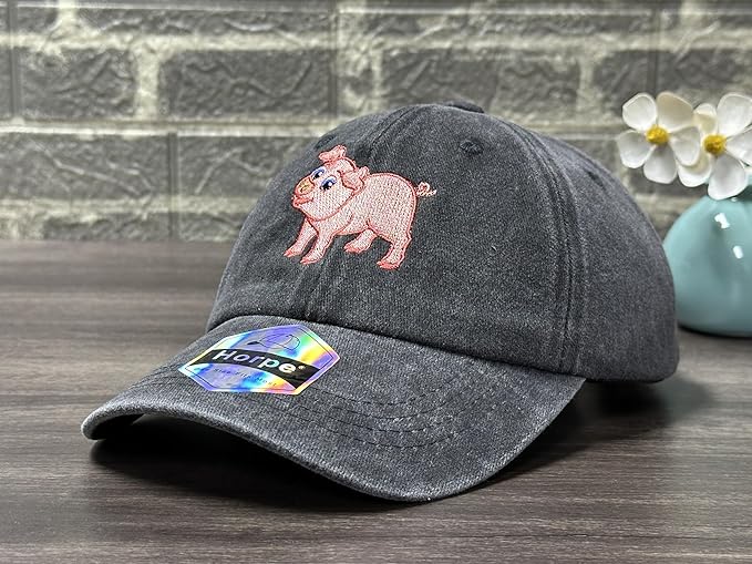 Adjustable Embroidered Animal Baseball Hat for Toddler Kid