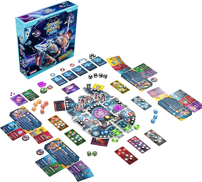 SAVANA Spark Riders 3000 – Cooperative Sci-Fi Survival Board Game | Pilot, Repair & Fight Aliens with The Interactive App | 1–4 Players, Ages 10+, 60 Min Playtime | Solo & Team Strategy Game
