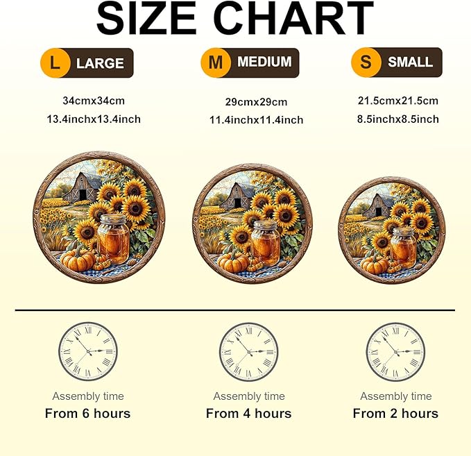 Wooden Puzzle for Adults-Sunflower Wooden Jigsaw Puzzles,Unique Shape Advanced Plant Jigsaw Puzzle for Adults and Kids,Best Gift,Challenge Wooden Jigsaw Puzzle.(L-13.4 * 13.4in-300pcs)