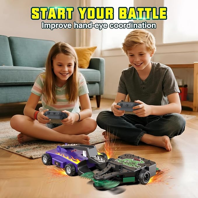 Remote Control Battle Robots, 2-Player Battle Robot Toy for Kids, Fighting Robots Game Set, STEM Toys Gifts for Boys and Girls Ages 6