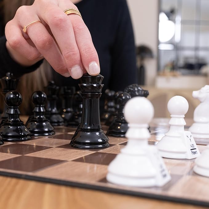 Elbow Room Games Chess Teacher Set - Educational Chess Board with Movement Indicators, Perfect for Beginners and All Skill Levels, Ideal for Family Game Nights and Learning Strategy