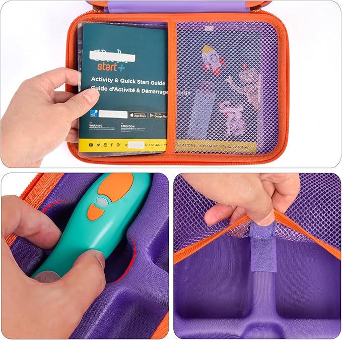 casmilee Case Compatible with 3Doodler Start+ Essentials 3D Pen Set for Kids, Art Activity Set Storage for Educational STEM Toy, Hold Plastic Filaments Strands- Purple