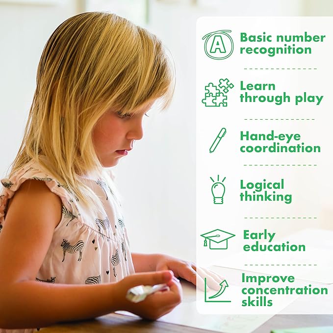Learning Activity - Drawing with Numbers Educational Game, Perfect for Kids, Preschoolers Who Love Toys, Art and Craft Activities, Gifts for Girls and Boys Ages 3, 4, 5, 6