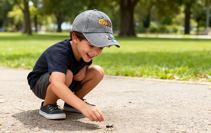 Adjustable Embroidered Animal Baseball Hat for Toddler Kid