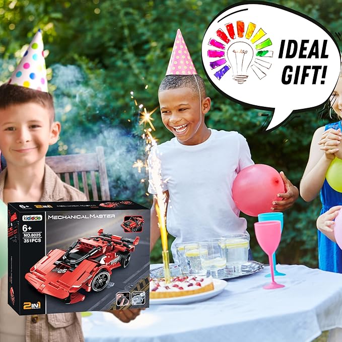 RC Car Building Toys for Boys Age 8-12 Fun STEM Activities for Kids and Cool Birthday for 7, 8, 9, 10+ Years Old Boys Remote Control Car Building Kit 2-in-1 RC Cars Kit to Build