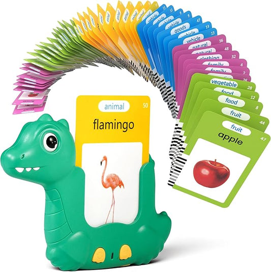 Talking Flash Cards for Toddlers 1-3, Montessori Learning Toys with 224 Words, Pocket Speech Toys for Language Development, Autism Speech Therapy Toys, Children's Sensory Learning, Gifts