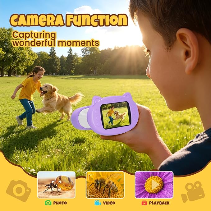 1000X Handheld Digital Microscope for Kids: 4K Mini Pocket Portable 2.4" Microscopes Toys STEM Electronic Learning Educational Science 8-12 Birthday Gift for Smart Kid 4 5 6 7 Year Old Boy Girl
