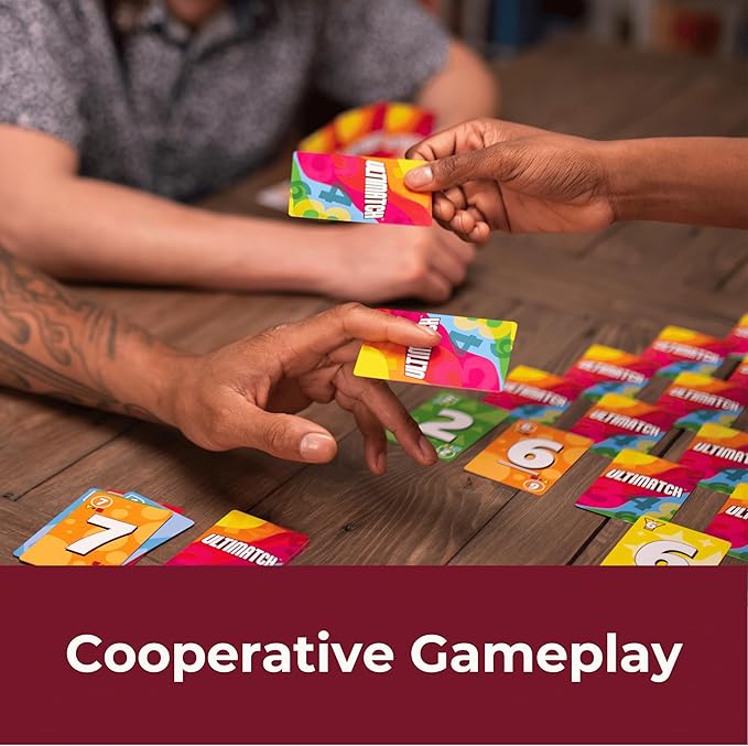 Fireside Games Ultimatch Cooperative Card Game Easy to Learn by Matching Colors & Numbers - Addictive Fun for Kids Teens and Adults Ages 10 and up - 1 to 5 Players Great for Family Game Night