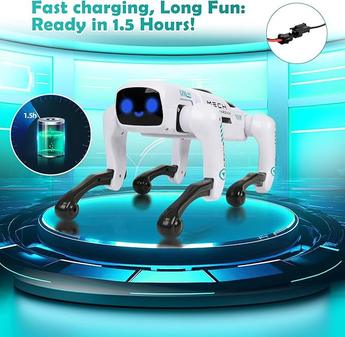 Smart Robot Dog for Kids, STEM Learning Robotic Pet with Remote & APP Control, 30+ Actions, Programmable Toy, Gift for Boys Girls Age 6-12 (Compatible with iOS/Android)