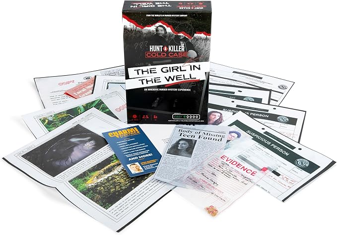 Hunt A Killer: Cold Case: Girl in The Well, an Immersive True Crime Experience for Fans of Criminal Minds and Forensic Files, A Perfect Mystery Game Idea, for Ages 14+