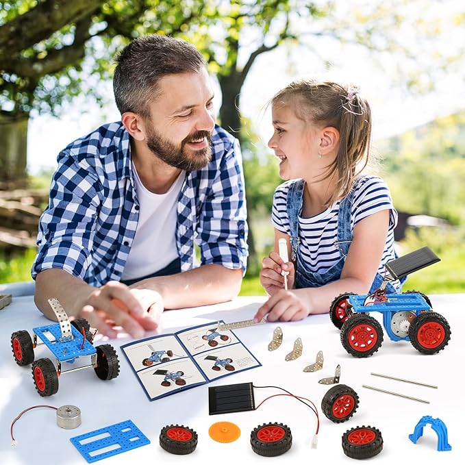 Bulk STEM Solar Robot Kits, STEM Building Toys for 6 7 8 10 12 13 Year Old Boys Girls Crafts, Robotics Science Kits for Kids 8-12 8-10 6-8, Classroom School Gifts Engineering Coding Motor Car Projects