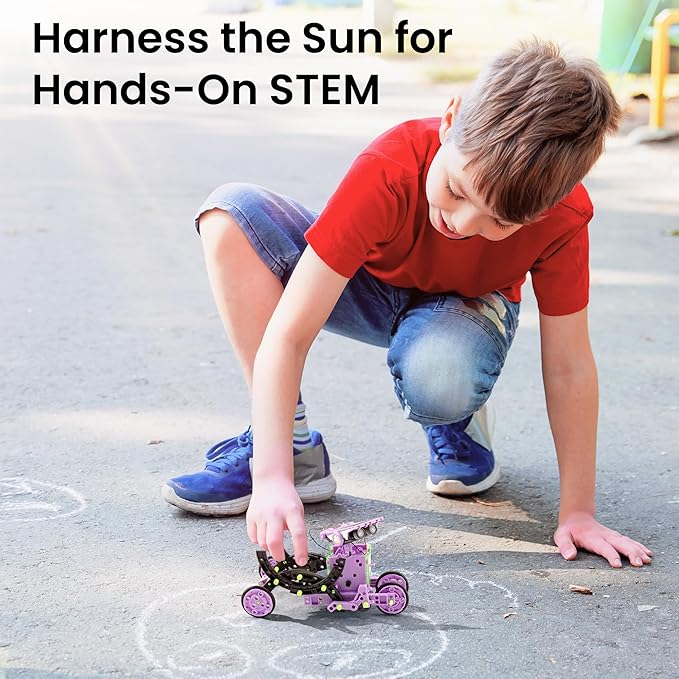 Sillbird Solar Building Robot Kit Christmas STEM Gift for Boys Aged 8-14, 12-in-1 DIY Science Educational Toys for Kids Birthday, Solar Powered Robotic Set with 190 Pieces