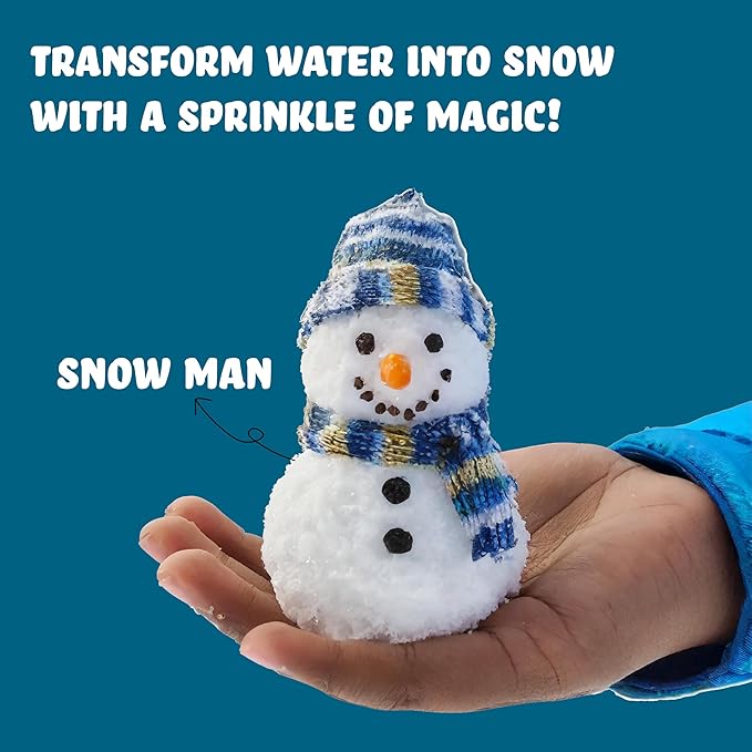 Butterfly EduFields Snow Magic Science Kit for Kids | DIY Instant & Colorful Snowman Activity | Educational STEM Kit | Birthday Return Gift | Party Favor | Non-Toxic & Reusable | for Ages 4–15