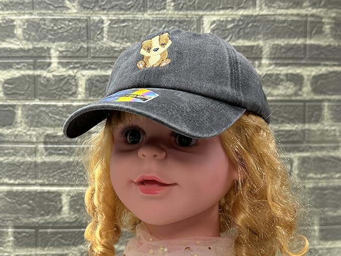 Adjustable Embroidered Animal Baseball Hat for Toddler Kid